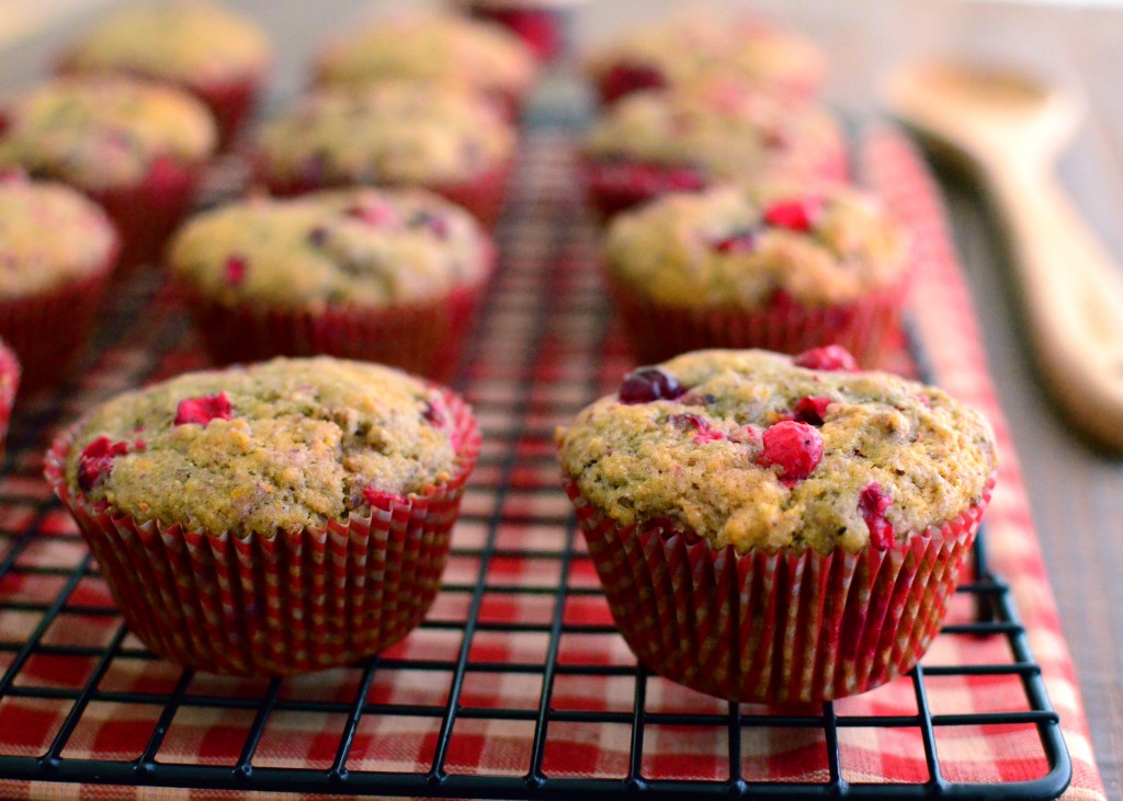 Low fat rhubarb muffins